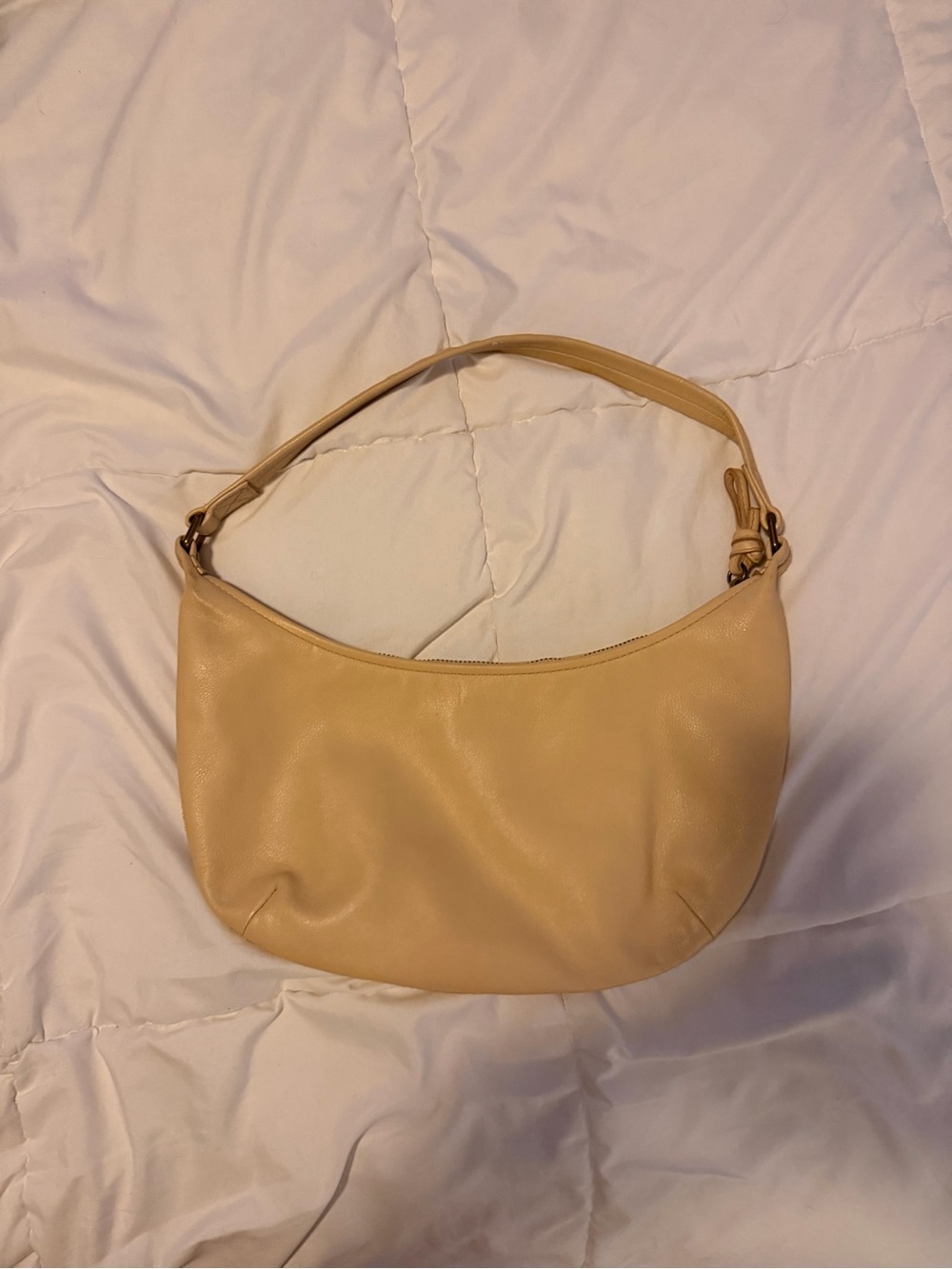 Madewell cream leather shoulder bag